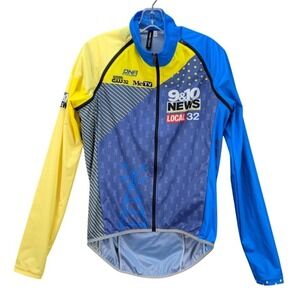 DNA Cycling Jersey Mens 9&10 Doppler Weather News Local 32 Full Zip Italy Size M